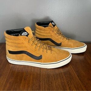 Vans high tops. Carmel with black stripe. Size 9.5 Men’s or Women’s 11.